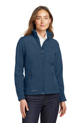 Eddie Bauer® Women's Shaded Crosshatch Soft Shell Jacket - Blue - XS